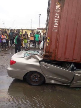 Accident on Apapa road