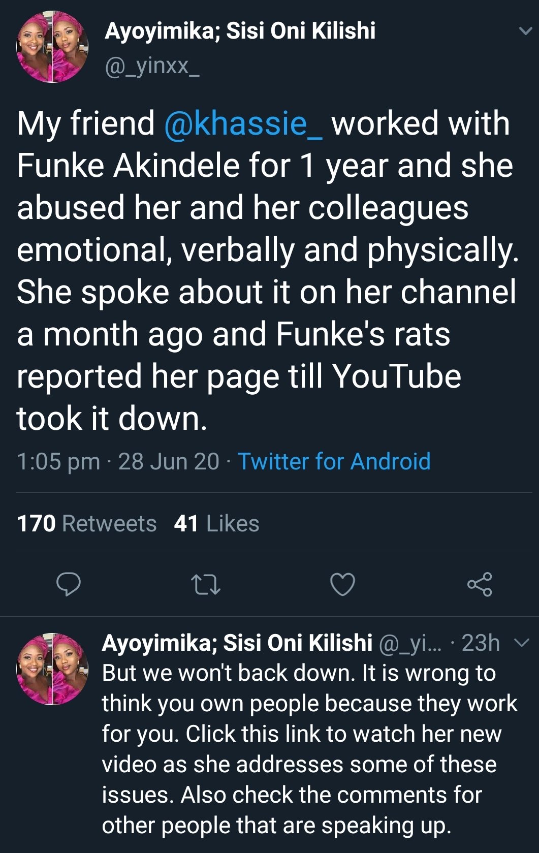 Funke Akindele handling staff badly 