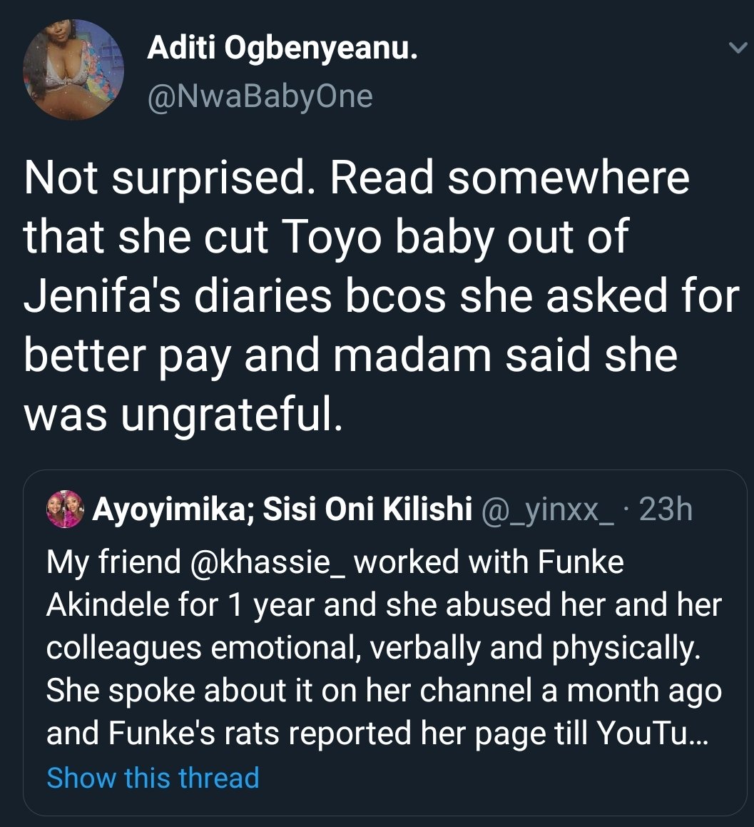 Funke Akindele abuses staff