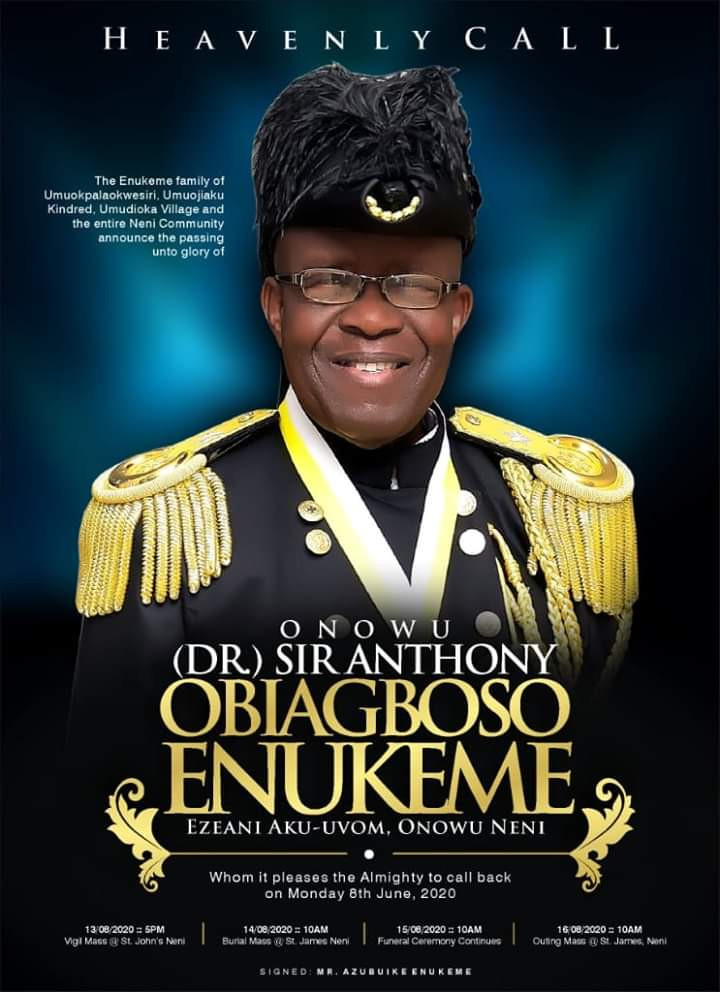 Sir Anthony Obiagboso Enukeme 