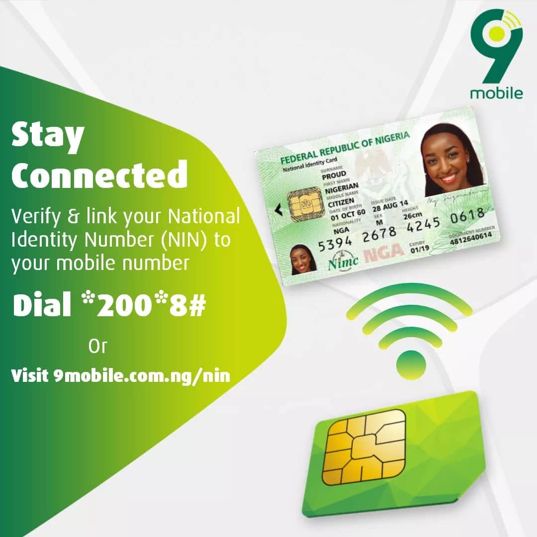 9mobile NIN linking code