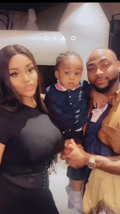 Davido and chioma at Ifeanyi adeleke's 2nd birthday 