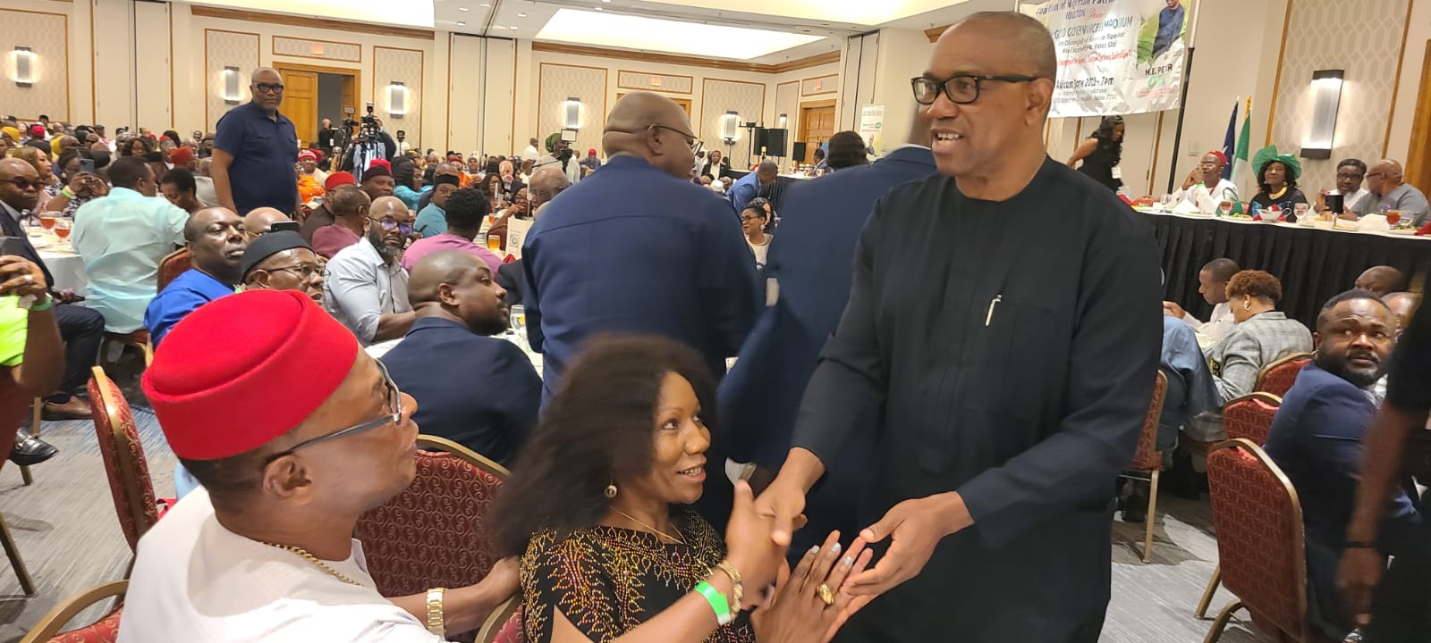 Peter Obi in Houston, Texas 