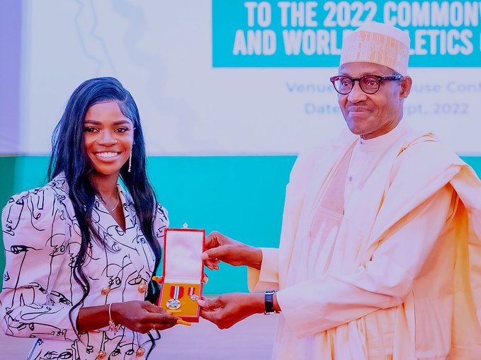 Tobi Amusan gets OON award by Buhari 