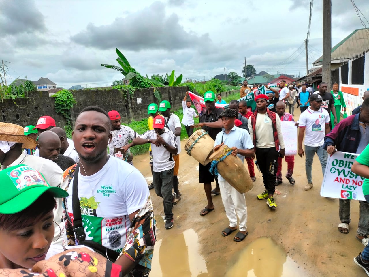Eleme community in Rivers state march for Peter Obi 