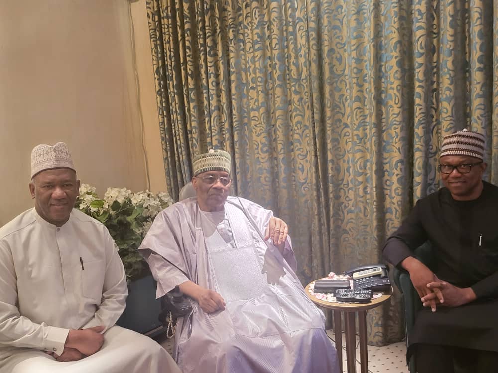 Peter Obi and Yusuf Datti-Babba Ahmed visit Babangida 