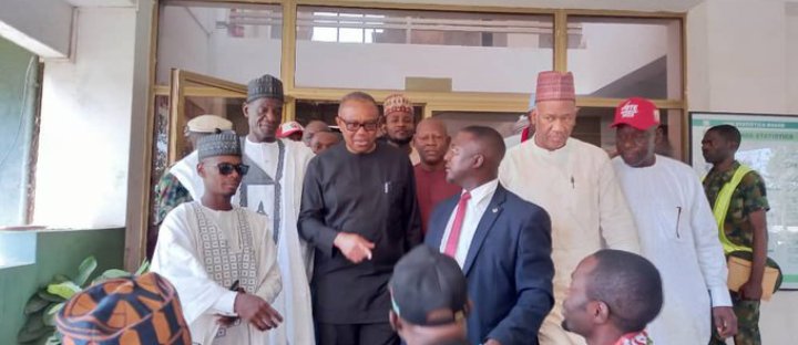 Peter Obi and Yusuf Datti-Babba Ahmed in kaduna