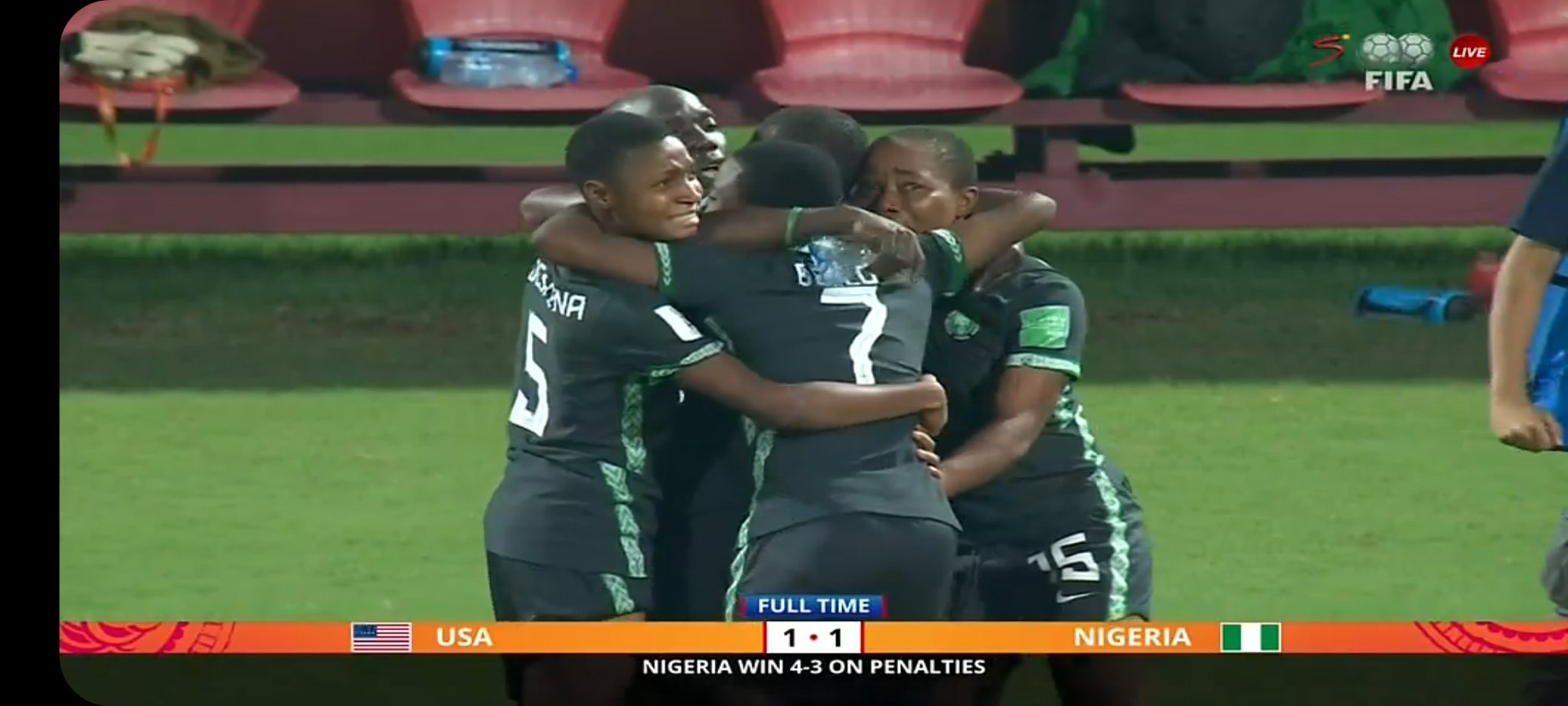 Super Falconets Under 17 beat USA to qualify for semifinal in India