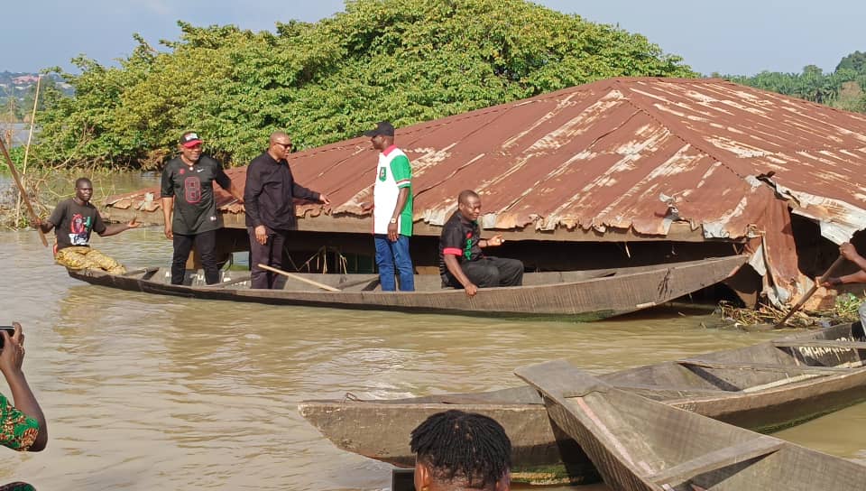 Peter Obi Visits Anambra flood victims