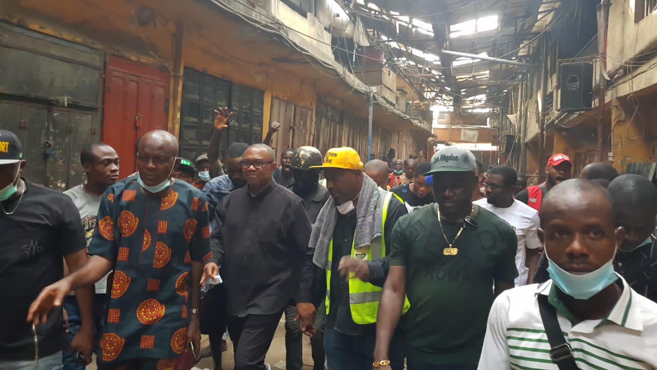 Peter Obi visits Ogbo ogwu victims in Onitsha 