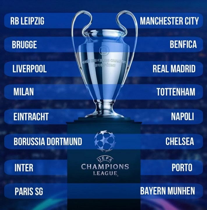 UEFA Champions League Round of 16 draws