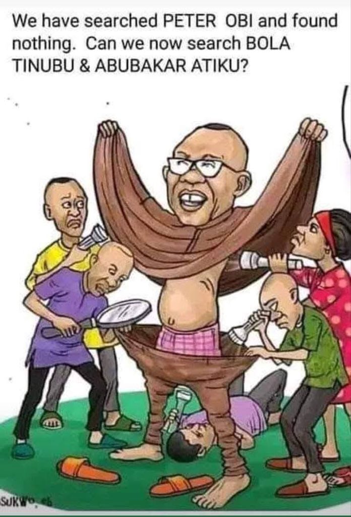 Searching Peter Obi for crime 