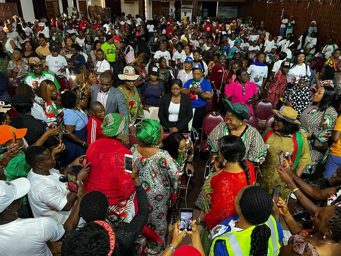 Margaret Peter Obi in Asaba Townhall meeting 