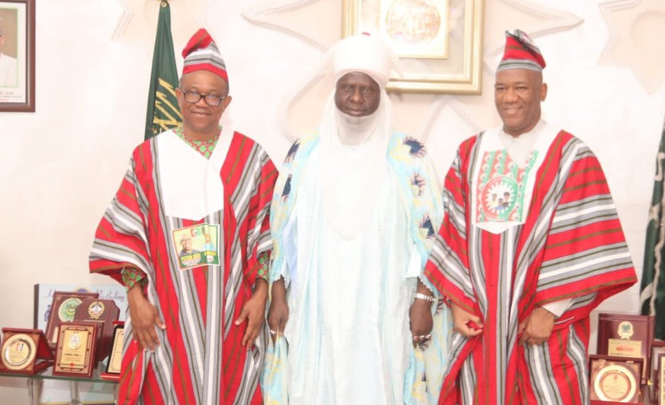 Peter Obi in Niger state with the Emir 