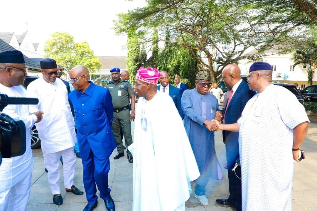 Obasanjo with wike In Portharcourt 