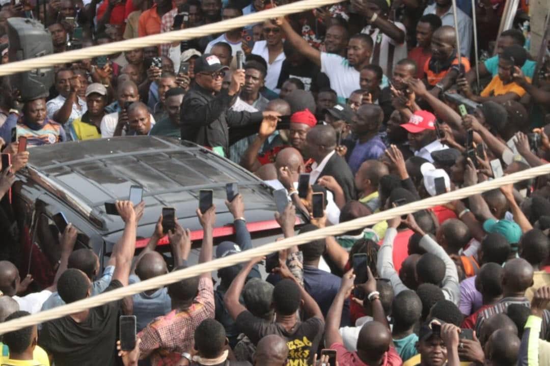 Peter Obi In Maraba Market Abuja 