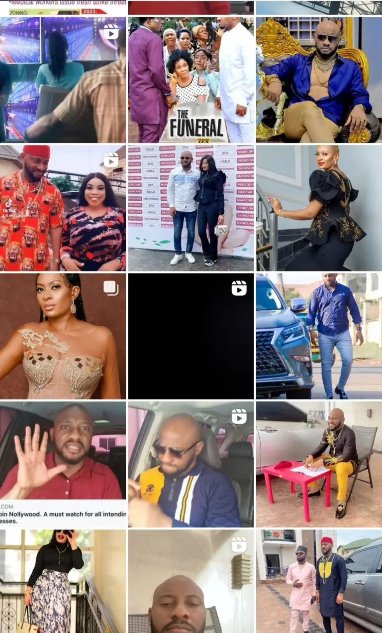 Yul Edochie deletes second wife's pictures