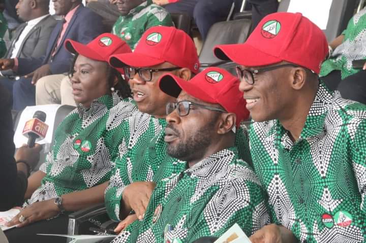 Peter Obi at NLC worker's day at Eagles square 