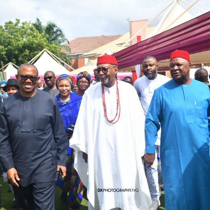 Peter obi, Pius Anyim, others at Osita Chidoka mum's burial 