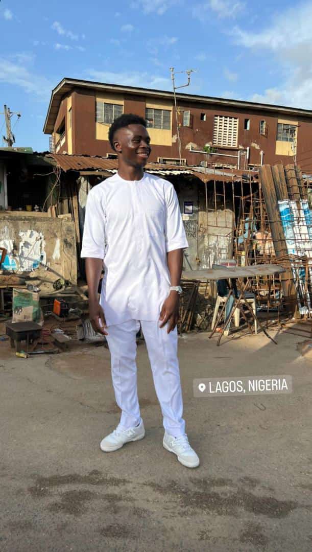 Bukayo Saka in Lagos