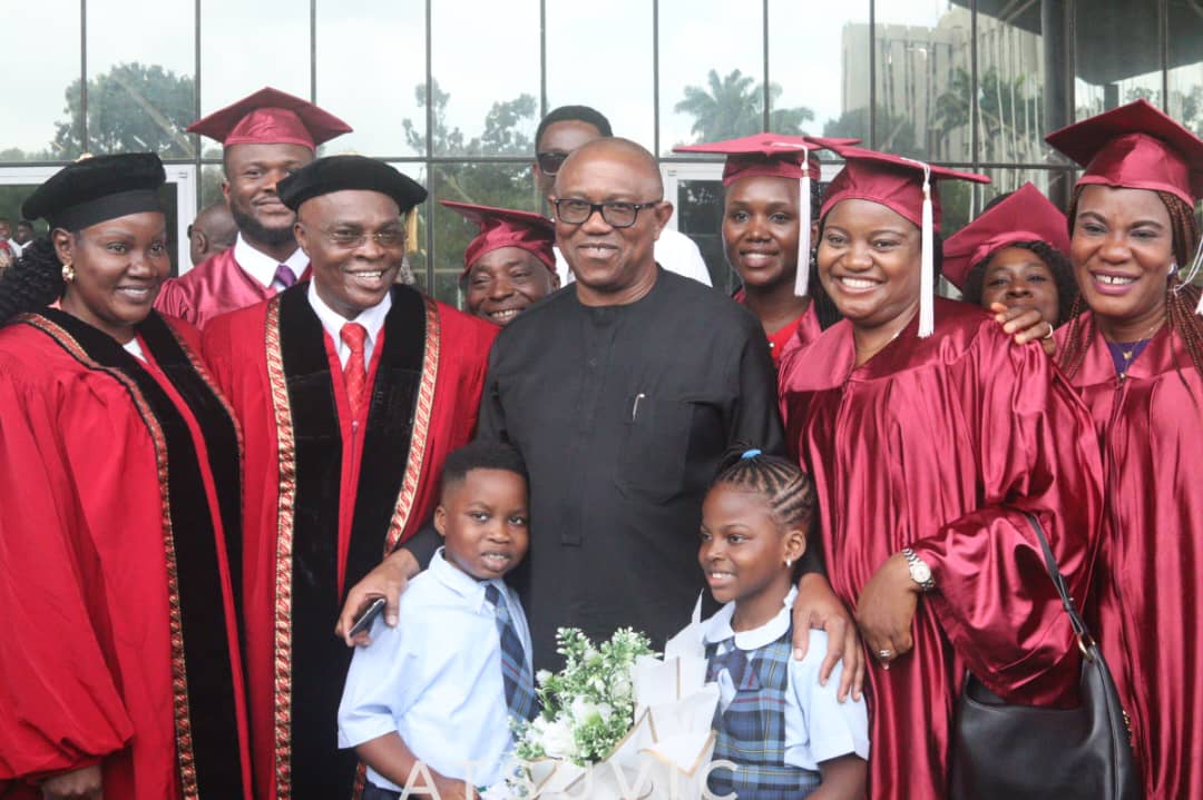 Peter Obi at Pacesetter University graduation ceremony 