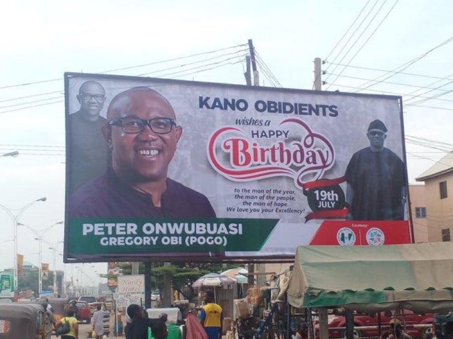 Obidients in Kano celebrating Peter Obi's birthday 