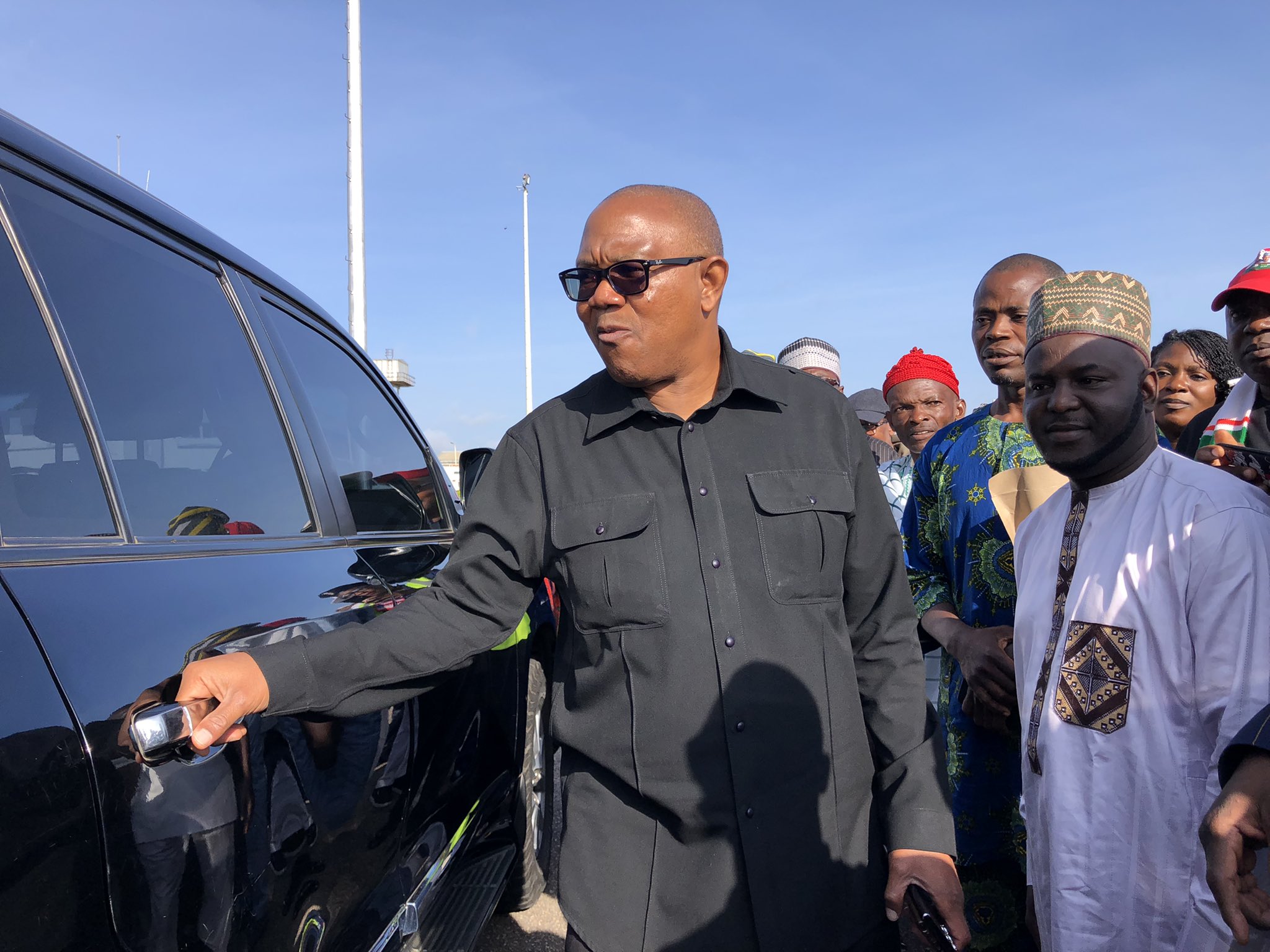 Peter Obi in Jos IDP for birthday 