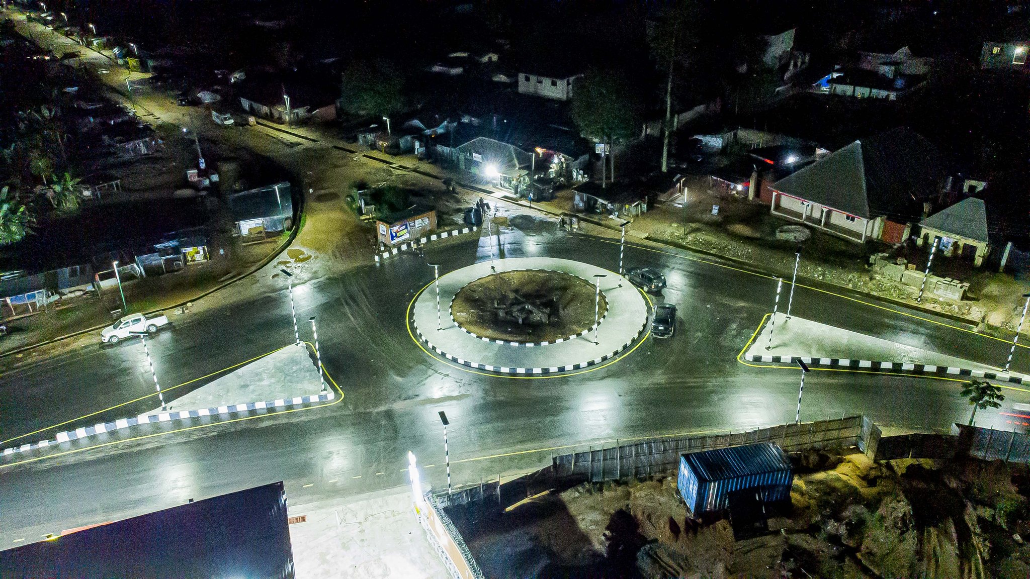 Governor Alex Otti of Abia State commissioning roads