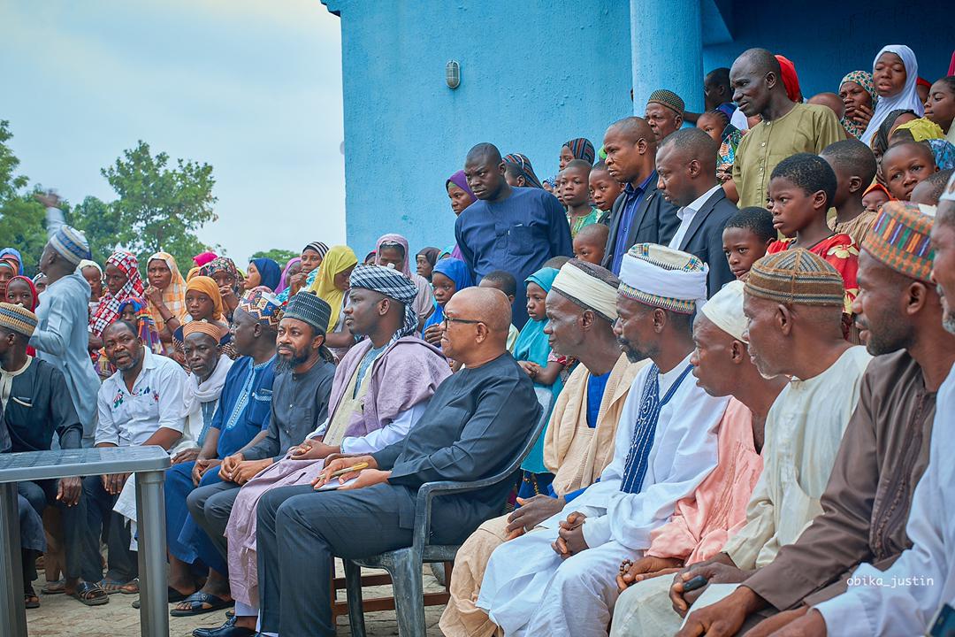 Peter Obi at Tungan Madaki Primary health care Abuja 