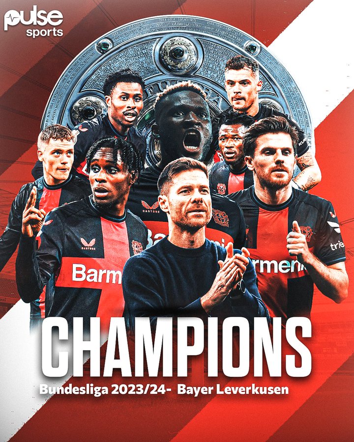 Bayer Leverkusen wins German Bundesliga with Victor Boniface of Nigeria 