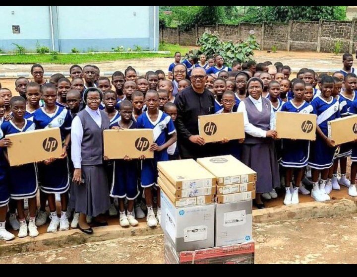 Peter Obi distribution of computers to secondary school 