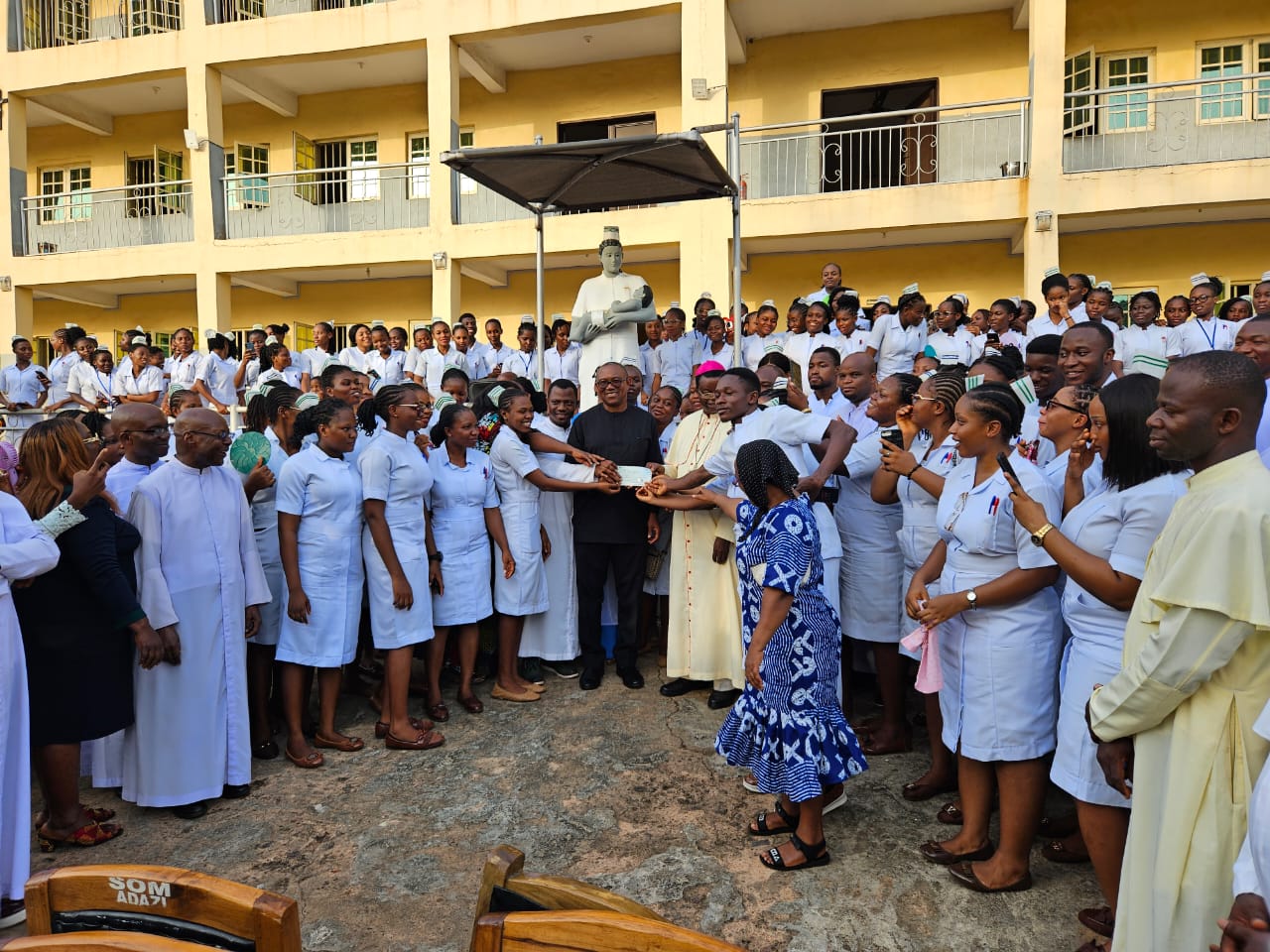 Peter Obi Visits st. Joseph hospital Adazi-Nnukwu 