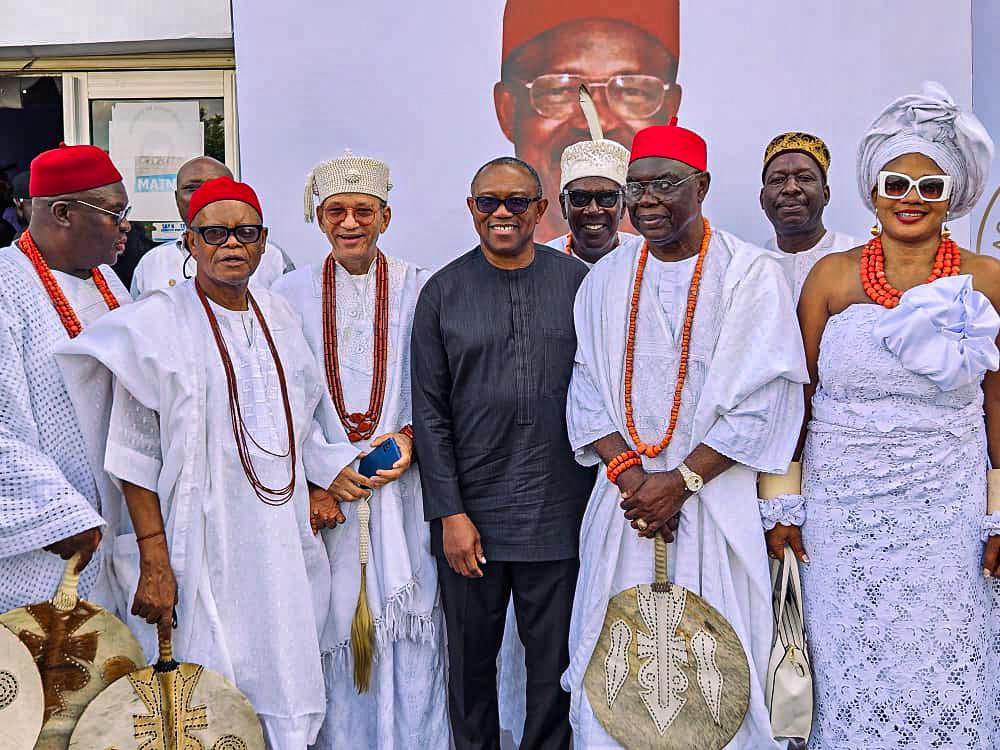 Peter Obi at Burial of late Asagba of Asaba