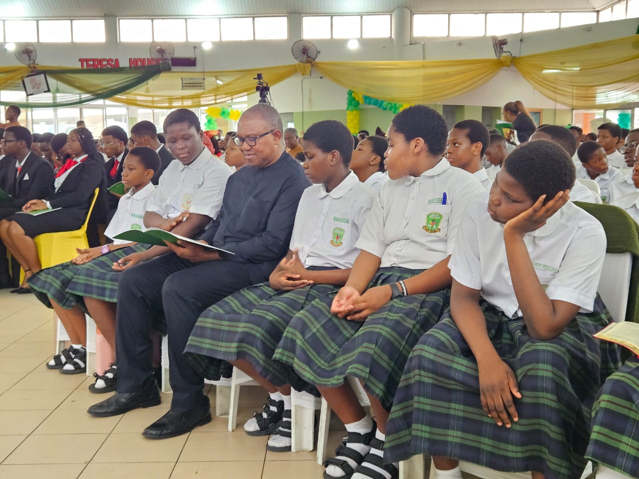 Peter Obi at Jesuit Memorial College, Port Harcourt 