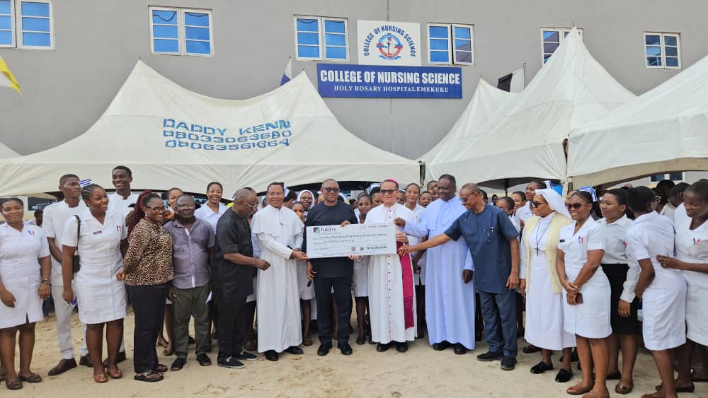 Peter Obi at Nursing school Imo State 