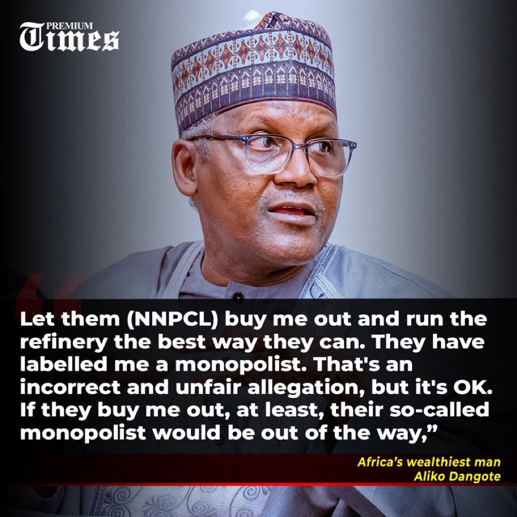 Aliko Dangote on NNPC 