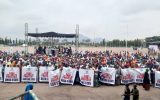 Anti protesters in Eagles square Abuja