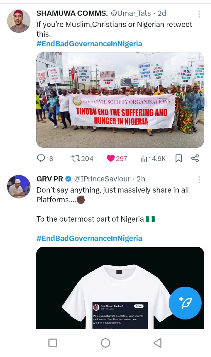 End bad governance in Nigeria 