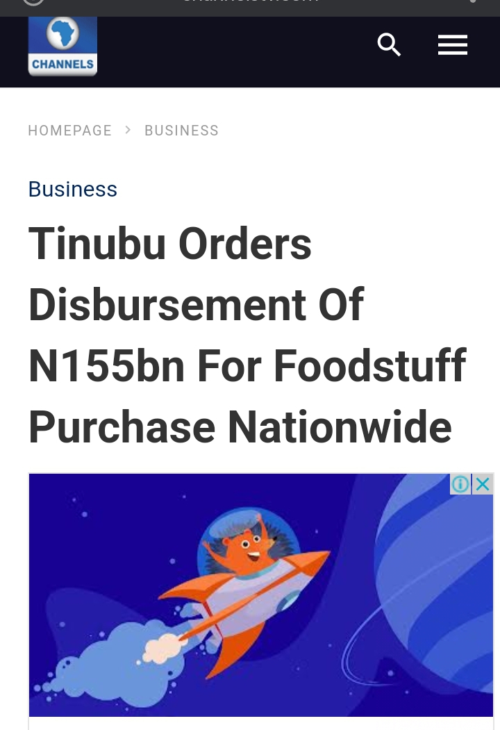 Tinubu's rice distribution 