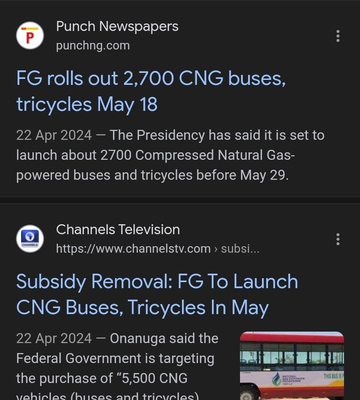 FG on CNG buses to Nigerians 