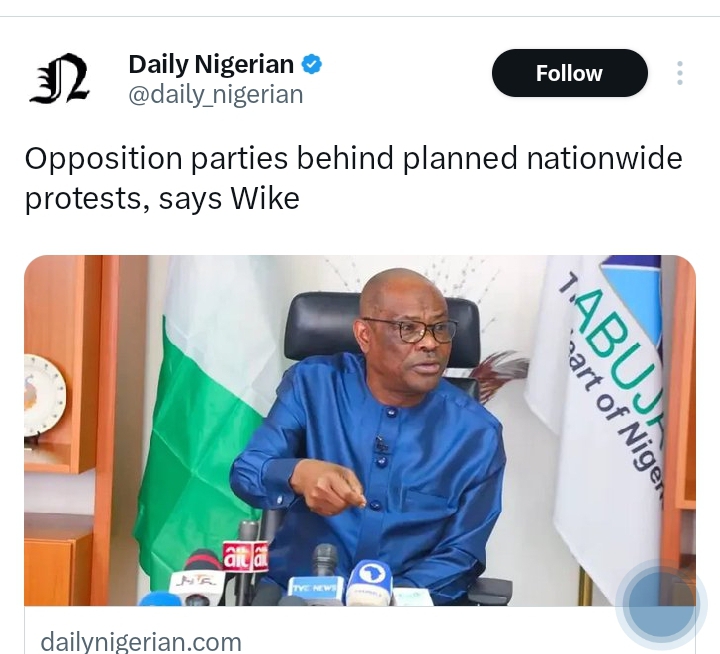 Wike and nationwide protesters