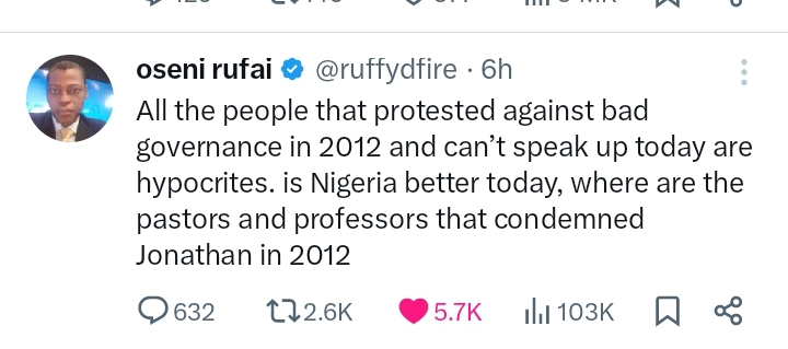 Rufai Oseni Blasts hypocrites 