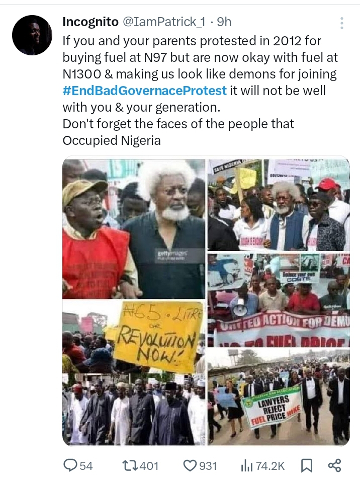 #EndBadGovernanceInNigeria 