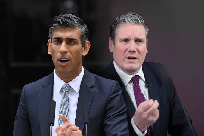 Sunak and Starmer in UK