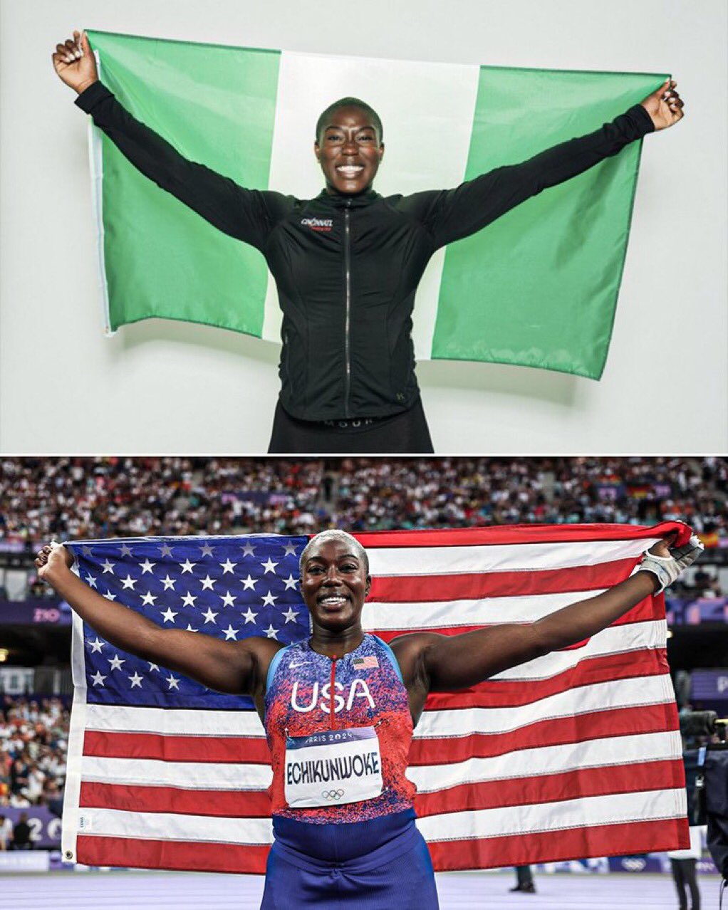 Nigerian athlete switching allegiance to USA