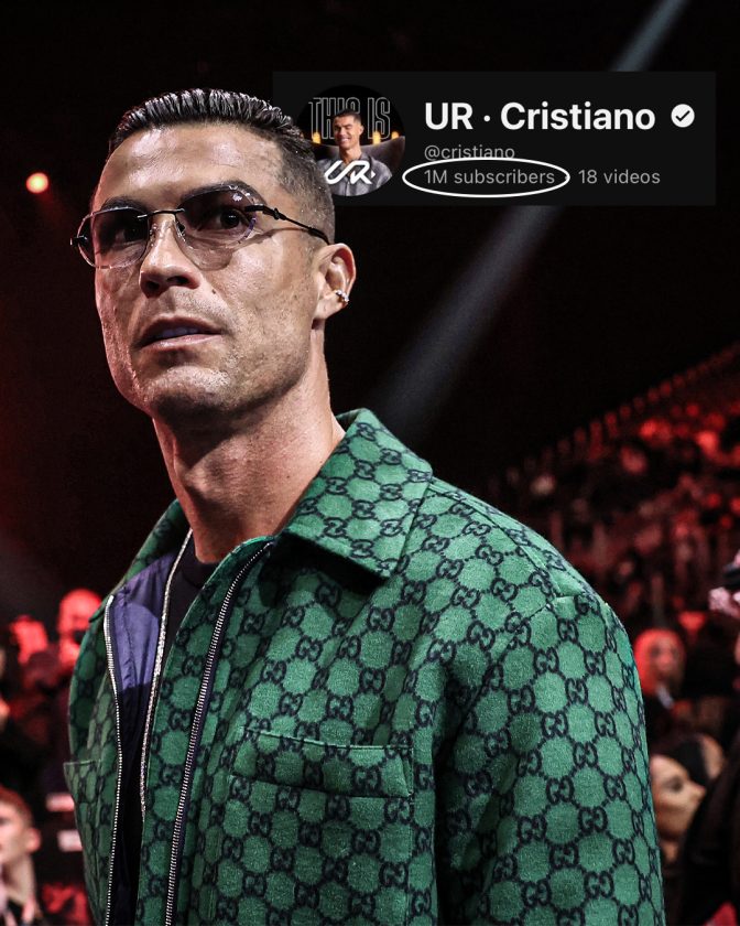 Cristiano Ronaldo break YouTube record