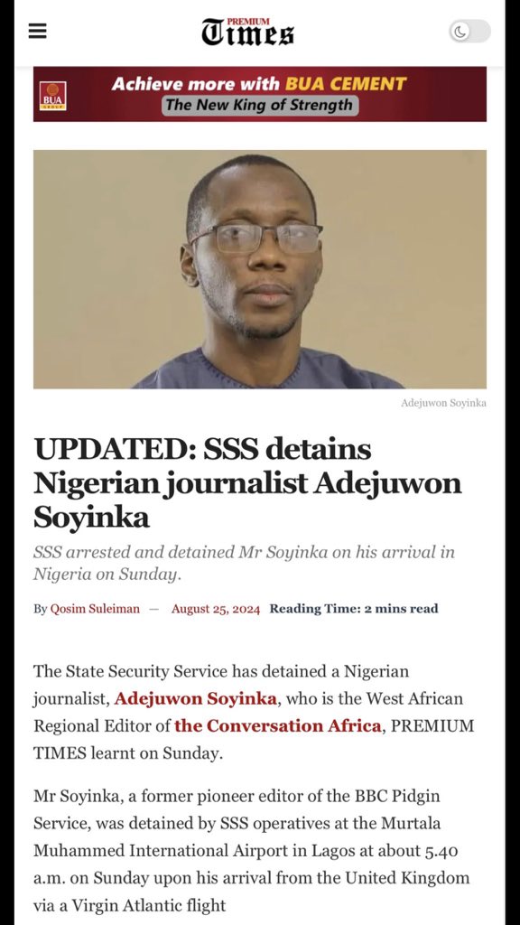 DSS arrest Journalist 