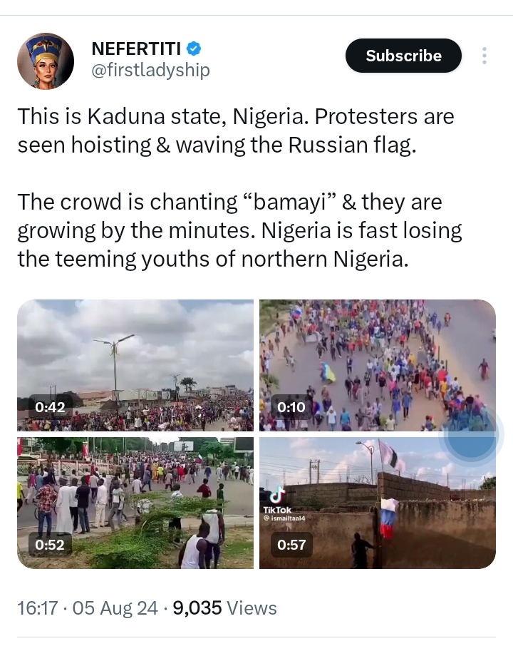 Protest in Kaduna 