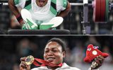 Nigerian Mark paralympic gold medal