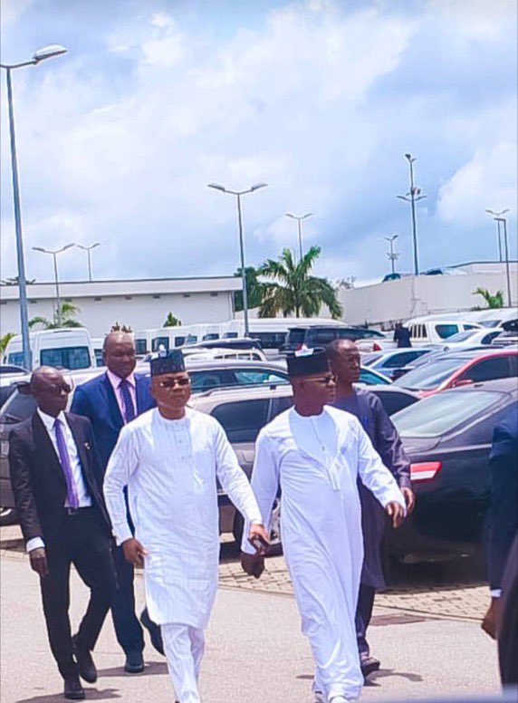 Yahaya Bello at EFCC office 